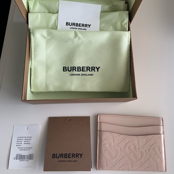 Burberry Monogram Leather Card Case - Picture 4 of 4